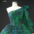 Jancember RSM67098-1 one shoulder sequin  party evening dress ball gown luxury women elegant dress